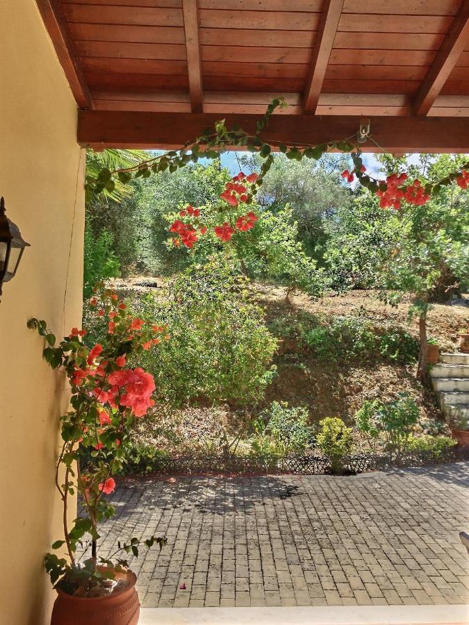 Gastouri Villa Pascalia With Heated Pool In October And Views Achílleion Buitenkant foto